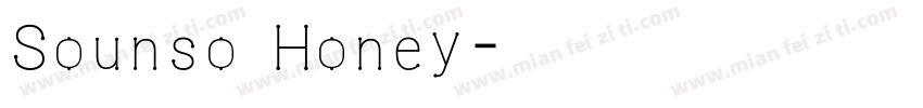 Sounso Honey字体转换